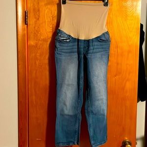 Indigo blue Maternity crop size medium